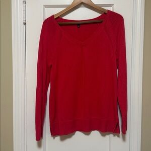 Talbots cotton blend sweater in dark pink